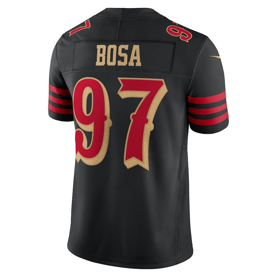 Nick Bosa 97 San Francisco 49ers 2025 Rivalries Collection Limited Men Jersey - Black