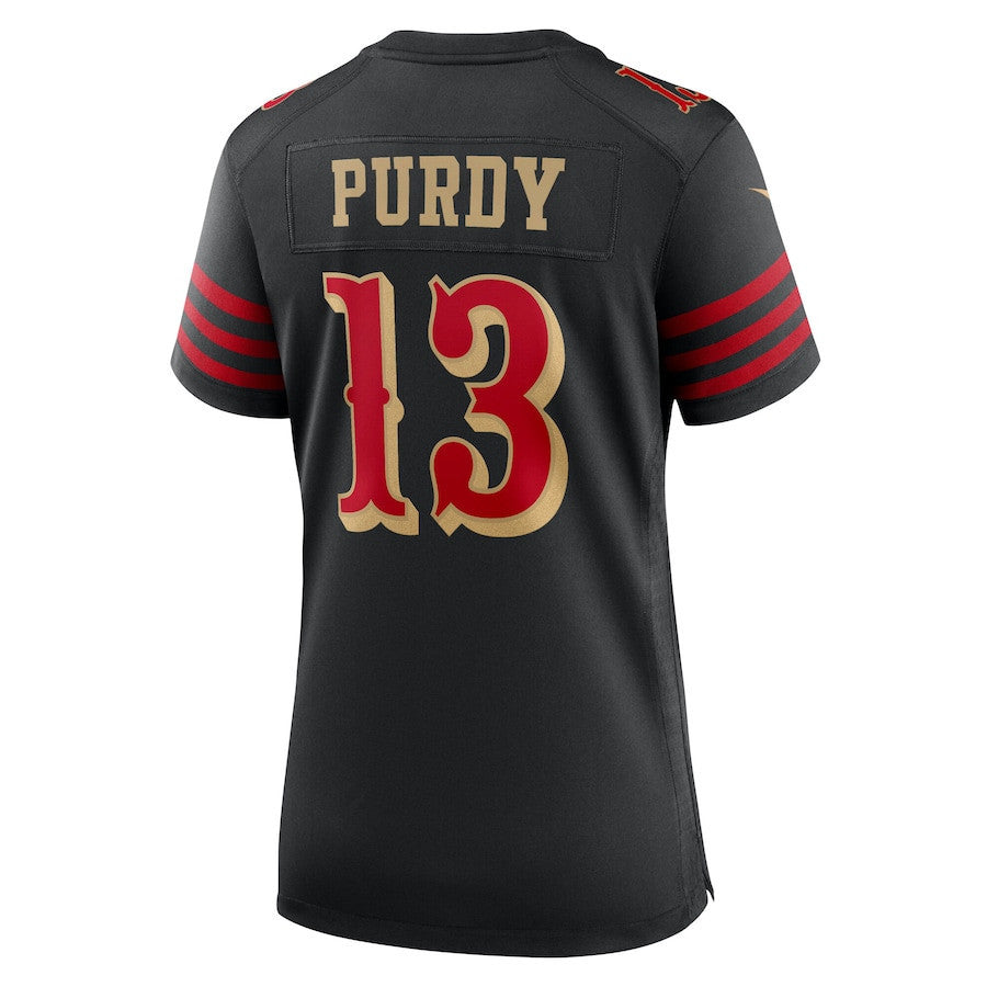 Brock Purdy 13 San Francisco 49ers Women's 2025 Rivalries Collection Game Jersey - Black