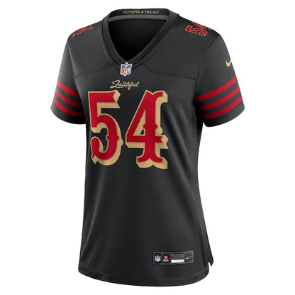 Fred Warner 54 San Francisco 49ers Women's 2025 Rivalries Collection Game Jersey - Black