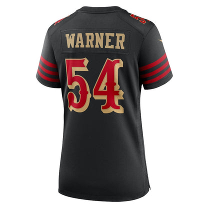 Fred Warner 54 San Francisco 49ers Women's 2025 Rivalries Collection Game Jersey - Black