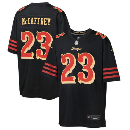 Christian McCaffrey 23 San Francisco 49ers YOUTH 2025 Rivalries Collection Game Jersey - Black