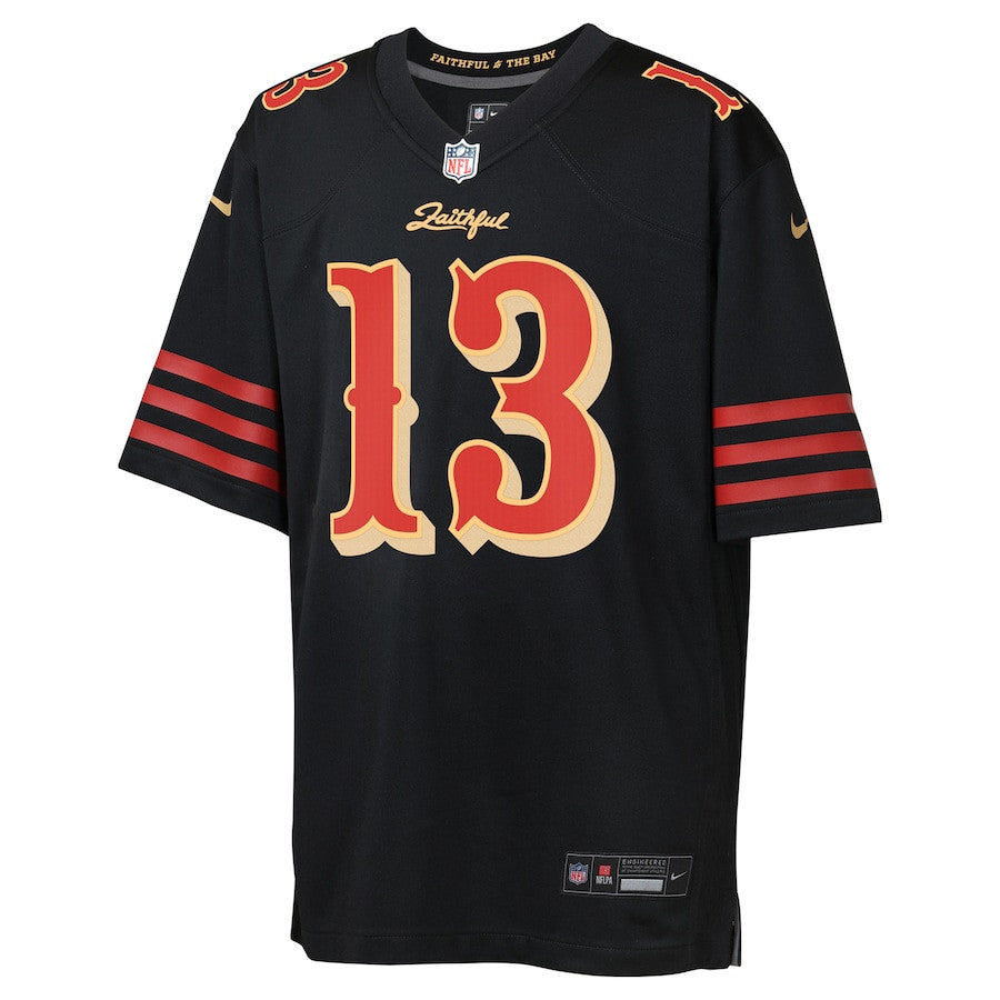Brock Purdy 13 San Francisco 49ers YOUTH 2025 Rivalries Collection Game Jersey - Black