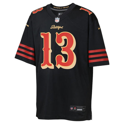 Brock Purdy 13 San Francisco 49ers YOUTH 2025 Rivalries Collection Game Jersey - Black