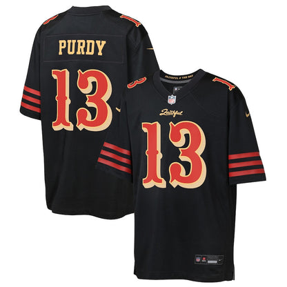 Brock Purdy 13 San Francisco 49ers YOUTH 2025 Rivalries Collection Game Jersey - Black