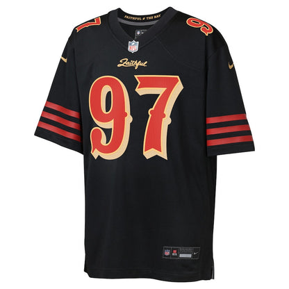 Nick Bosa 97 San Francisco 49ers YOUTH 2025 Rivalries Collection Game Jersey - Black
