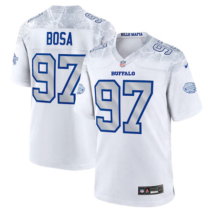 Joey Bosa 97 Buffalo Bills 2025 Rivalries Collection Game Men Jersey - White