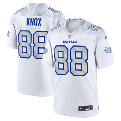 Dawson Knox 88 Buffalo Bills 2025 Rivalries Collection Game Men Jersey - White