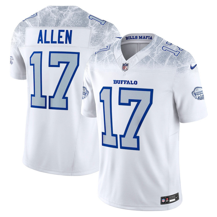 Josh Allen 17 Buffalo Bills 2025 Rivalries Collection Limited Men Jersey - White