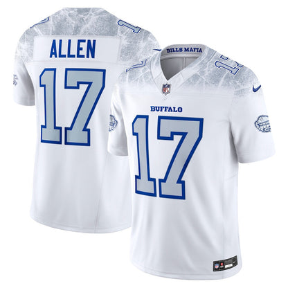 Josh Allen 17 Buffalo Bills 2025 Rivalries Collection Limited Men Jersey - White
