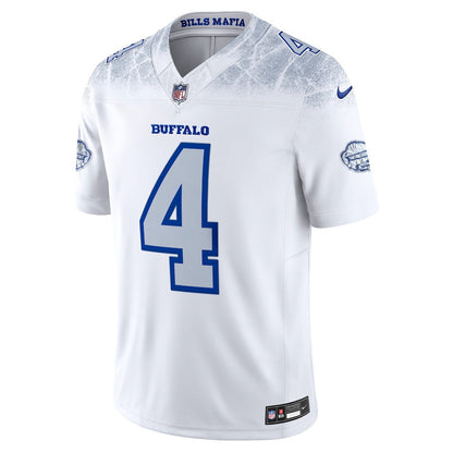 James Cook III 4 Buffalo Bills 2025 Rivalries Collection Limited Men Jersey - White