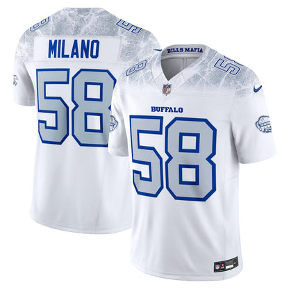 Matt Milano 58 Buffalo Bills 2025 Rivalries Collection Limited Men Jersey - White