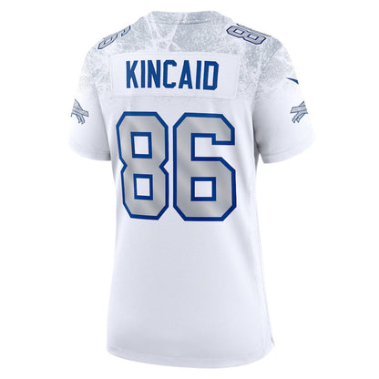 Dalton Kincaid 86 Buffalo Bills Women's 2025 Rivalries Collection Game Jersey - White