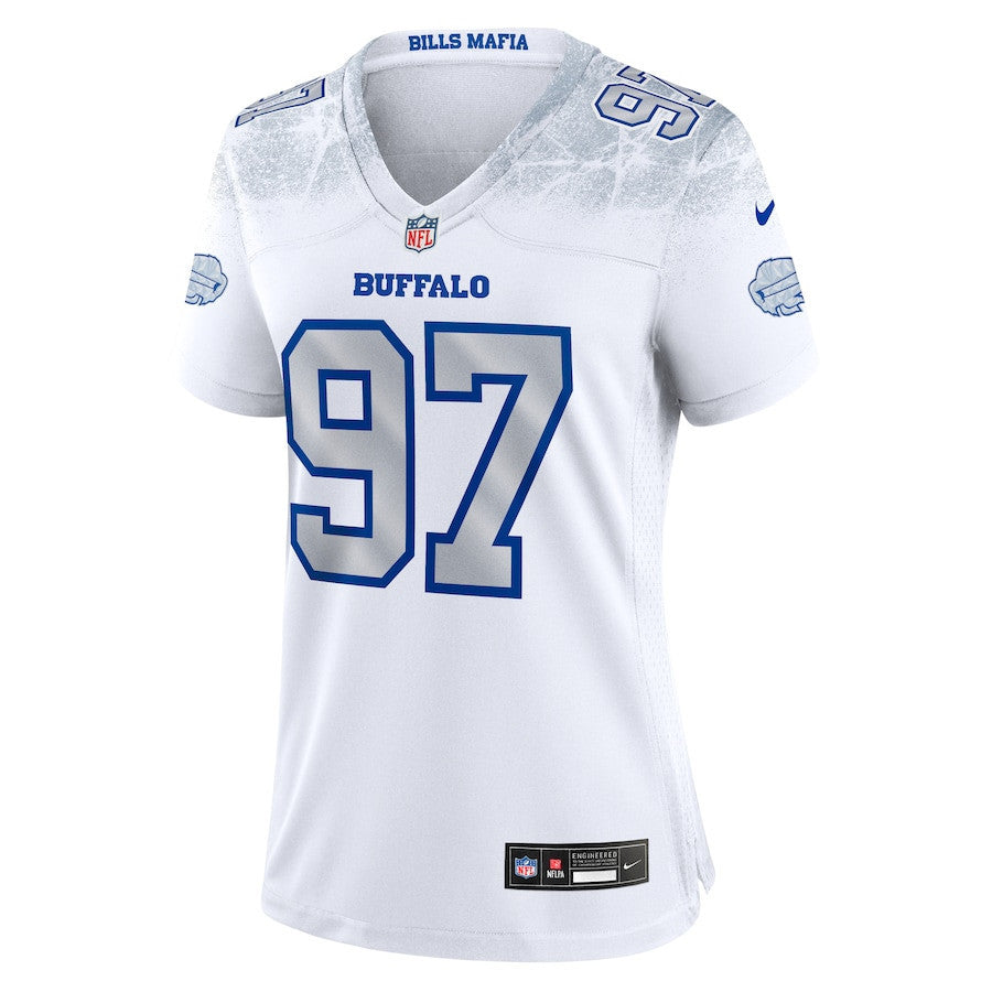 Joey Bosa 97 Buffalo Bills Women's 2025 Rivalries Collection Game Jersey - White