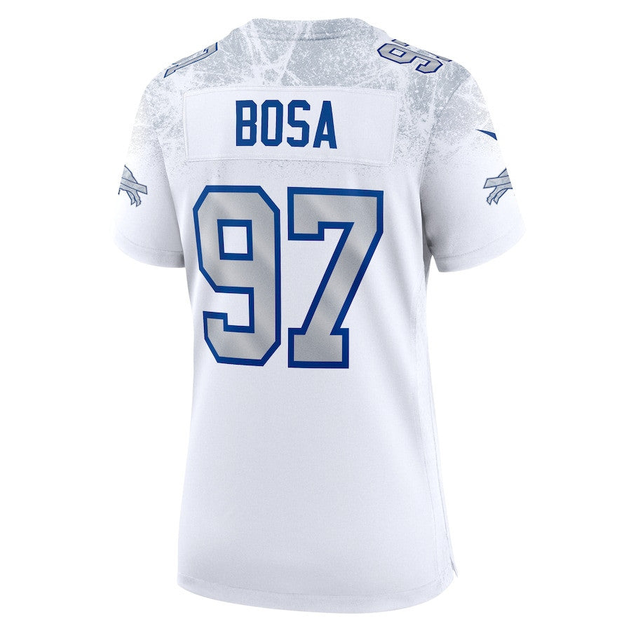 Joey Bosa 97 Buffalo Bills Women's 2025 Rivalries Collection Game Jersey - White