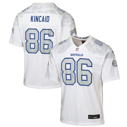 Dalton Kincaid 86 Buffalo Bills YOUTH 2025 Rivalries Collection Game Jersey - White