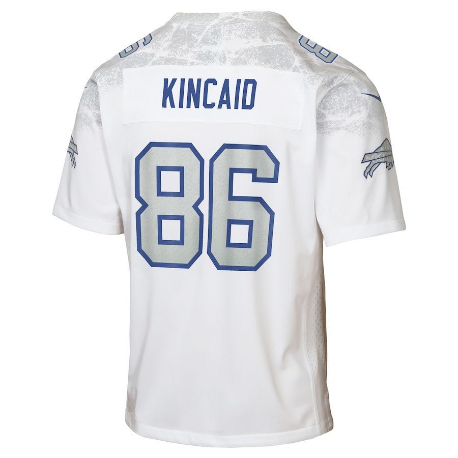Dalton Kincaid 86 Buffalo Bills YOUTH 2025 Rivalries Collection Game Jersey - White