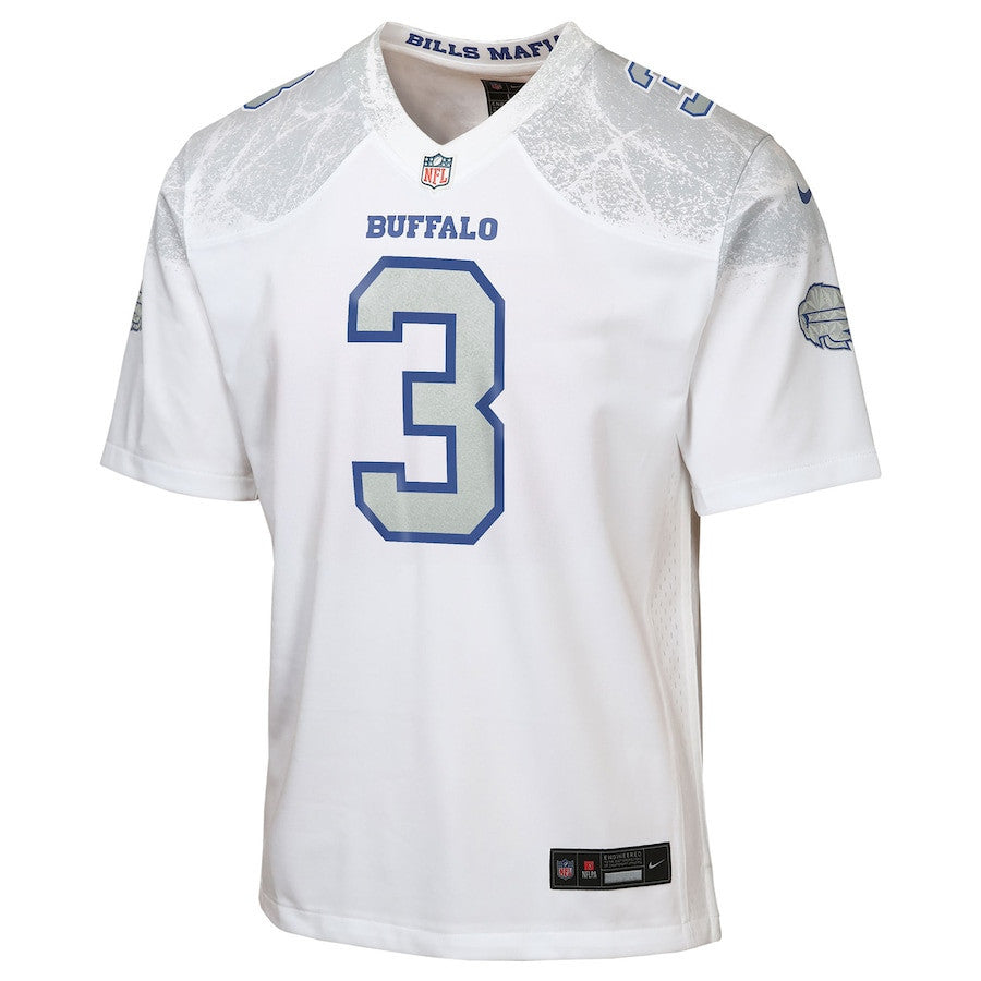 Damar Hamlin 3 Buffalo Bills YOUTH 2025 Rivalries Collection Game Jersey - White