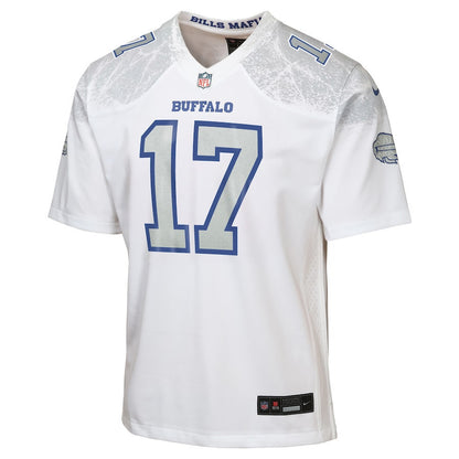 Josh Allen 17 Buffalo Bills YOUTH 2025 Rivalries Collection Game Jersey - White