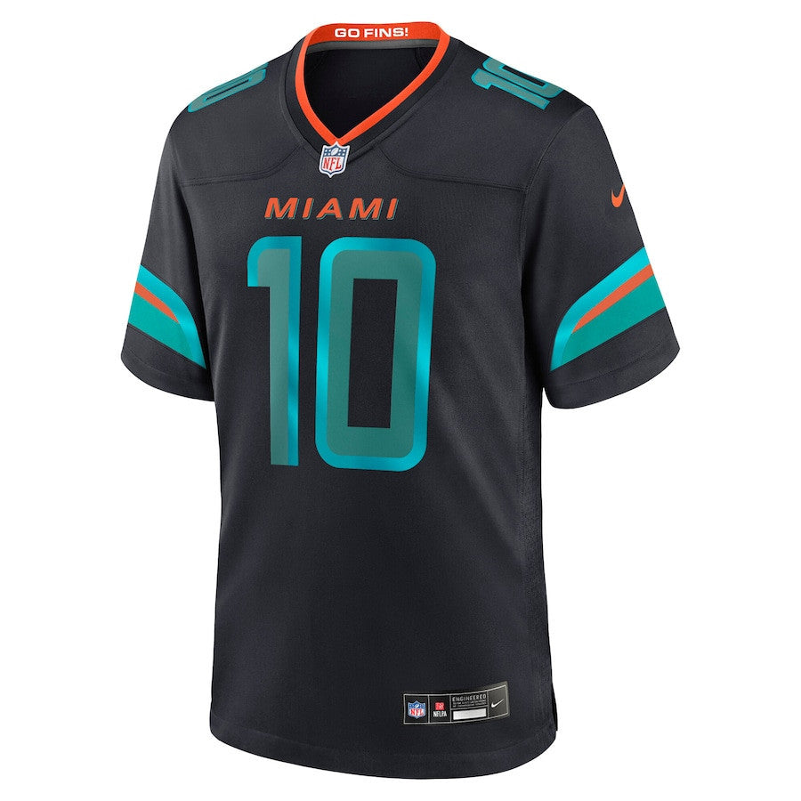 Tyreek Hill 10 Miami Dolphins 2025 Rivalries Collection Game Men Jersey - Pitch Blue