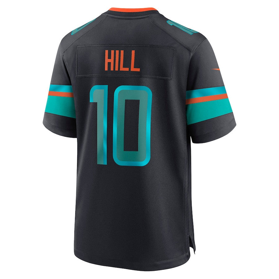 Tyreek Hill 10 Miami Dolphins 2025 Rivalries Collection Game Men Jersey - Pitch Blue