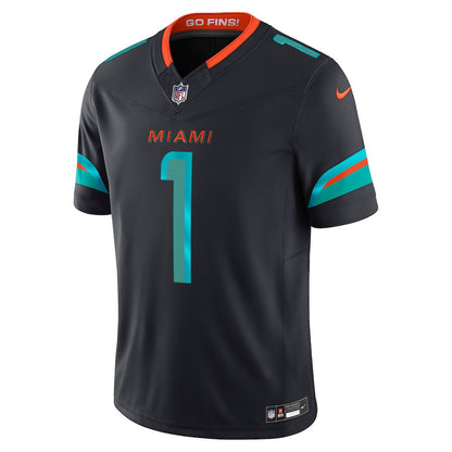 Tua Tagovailoa 1 Miami Dolphins 2025 Rivalries Collection Limited Men Jersey - Pitch Blue