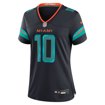 Tyreek Hill 10 Miami Dolphins Women's 2025 Rivalries Collection Game Jersey - Pitch Blue