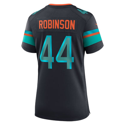 Chop Robinson 44 Miami Dolphins Women's 2025 Rivalries Collection Game Jersey - Pitch Blue
