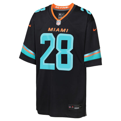 De'Von Achane 28 Miami Dolphins YOUTH 2025 Rivalries Collection Game Jersey - Pitch Blue