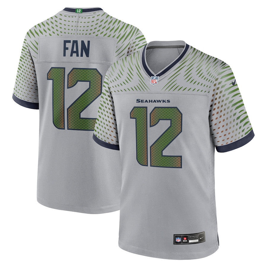 12s Seattle Seahawks 2025 Rivalries Collection Game Men Jersey - Wolf Gray