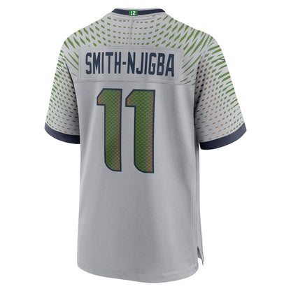 Jaxon Smith-Njigba 11 Seattle Seahawks 2025 Rivalries Collection Game Men Jersey - Wolf Gray