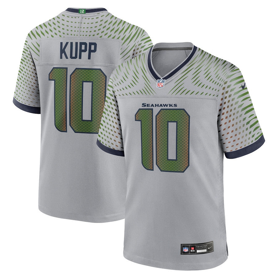 Cooper Kupp 10 Seattle Seahawks 2025 Rivalries Collection Game Men Jersey - Wolf Gray