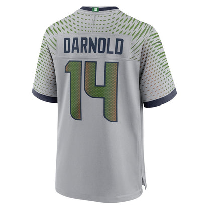 Sam Darnold 14 Seattle Seahawks 2025 Rivalries Collection Game Men Jersey - Wolf Gray
