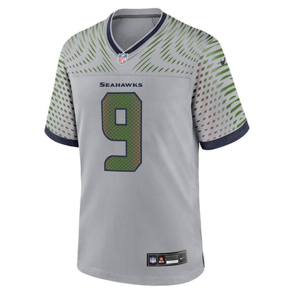 Kenneth Walker III 9 Seattle Seahawks 2025 Rivalries Collection Game Men Jersey - Wolf Gray