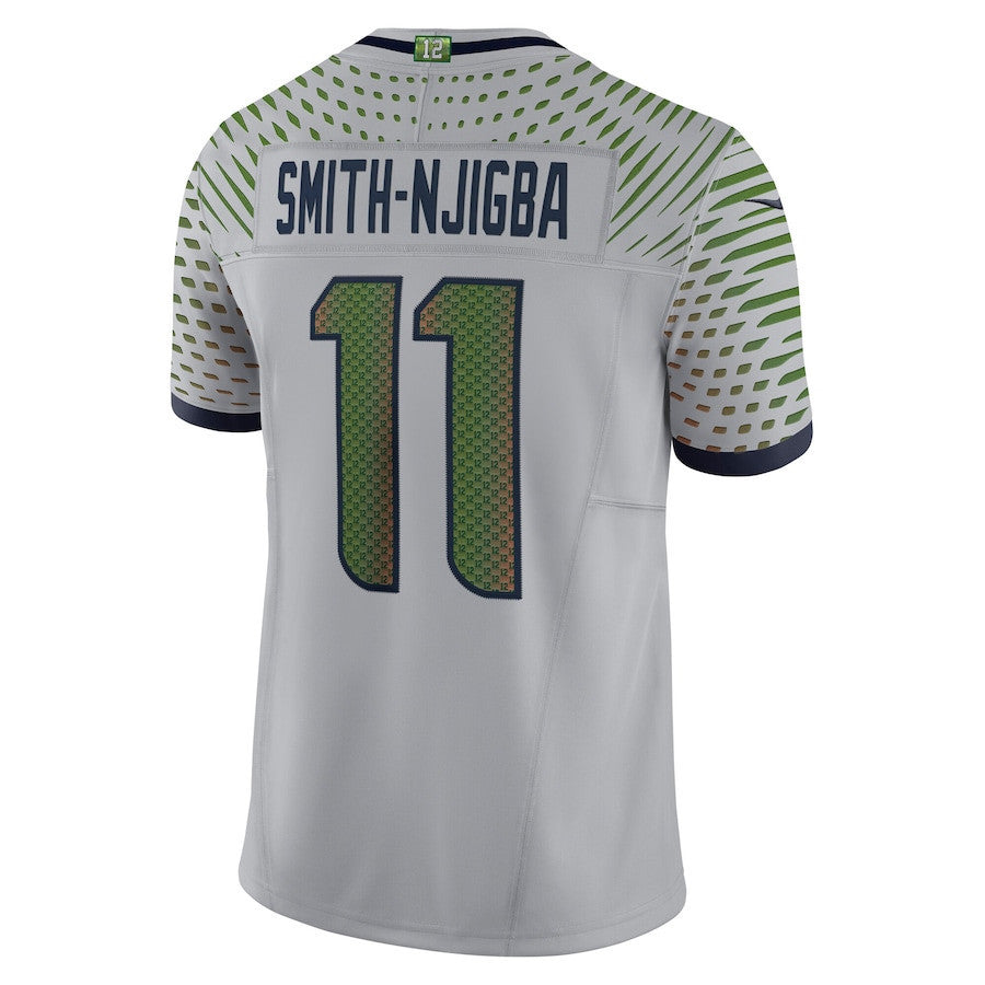 Jaxon Smith-Njigba 11 Seattle Seahawks 2025 Rivalries Collection Limited Men Jersey - Wolf Gray