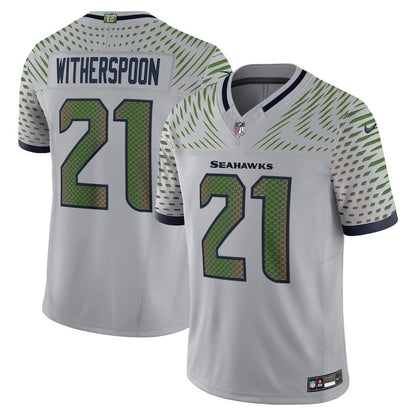 Devon Witherspoon 21 Seattle Seahawks 2025 Rivalries Collection Limited Men Jersey - Wolf Gray
