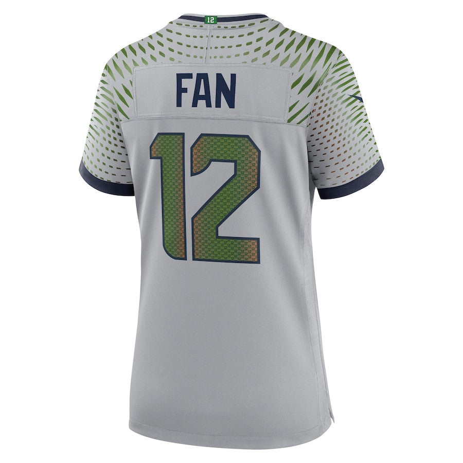 12s Seattle Seahawks Women's 2025 Rivalries Collection Game Jersey - Wolf Gray