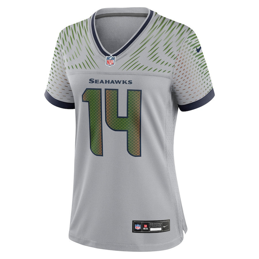 Sam Darnold 14 Seattle Seahawks Women's 2025 Rivalries Collection Game Jersey - Wolf Gray