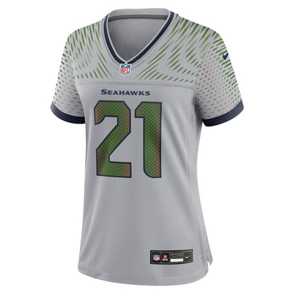 Devon Witherspoon 21 Seattle Seahawks Women's 2025 Rivalries Collection Game Jersey - Wolf Gray
