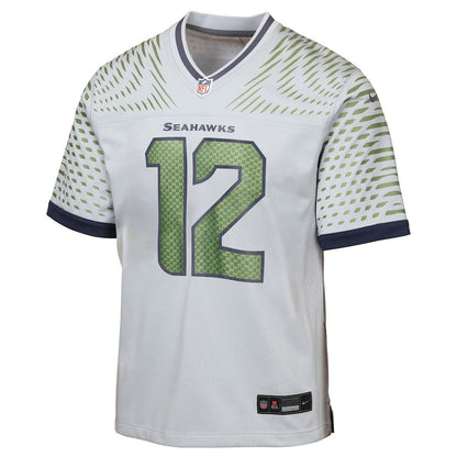 12s Seattle Seahawks YOUTH 2025 Rivalries Collection Game Jersey - Wolf Gray