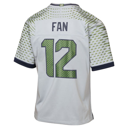 12s Seattle Seahawks YOUTH 2025 Rivalries Collection Game Jersey - Wolf Gray