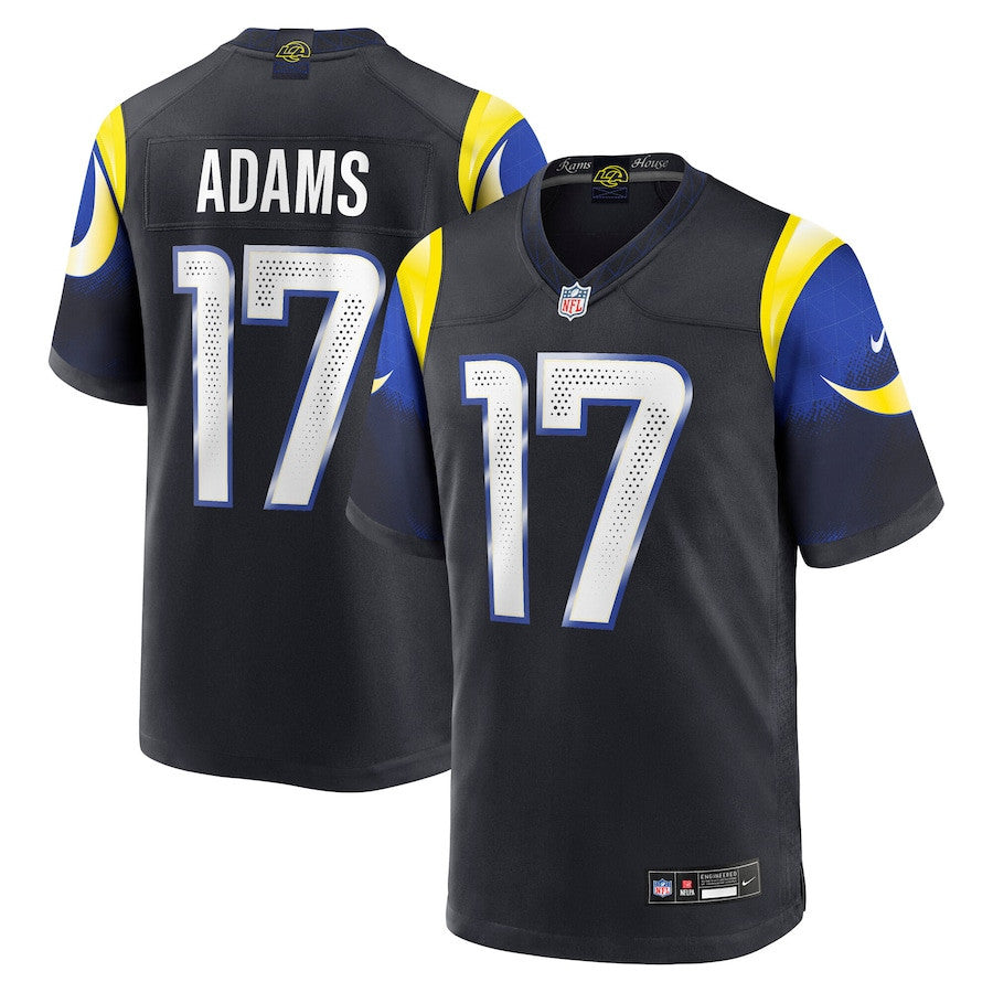 Davante Adams 17 Los Angeles Rams 2025 Rivalries Collection Game Men Jersey - Midnight Blue