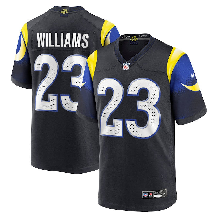 Kyren Williams 23 Los Angeles Rams 2025 Rivalries Collection Game Men Jersey - Midnight Blue