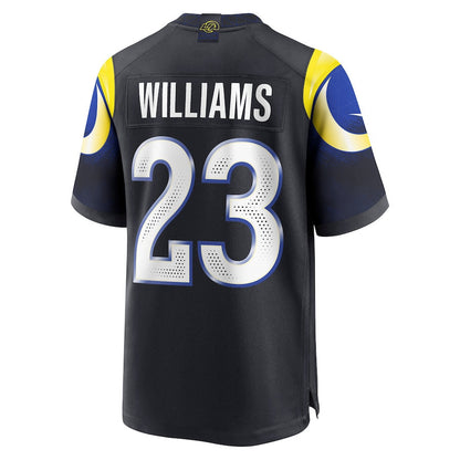 Kyren Williams 23 Los Angeles Rams 2025 Rivalries Collection Game Men Jersey - Midnight Blue