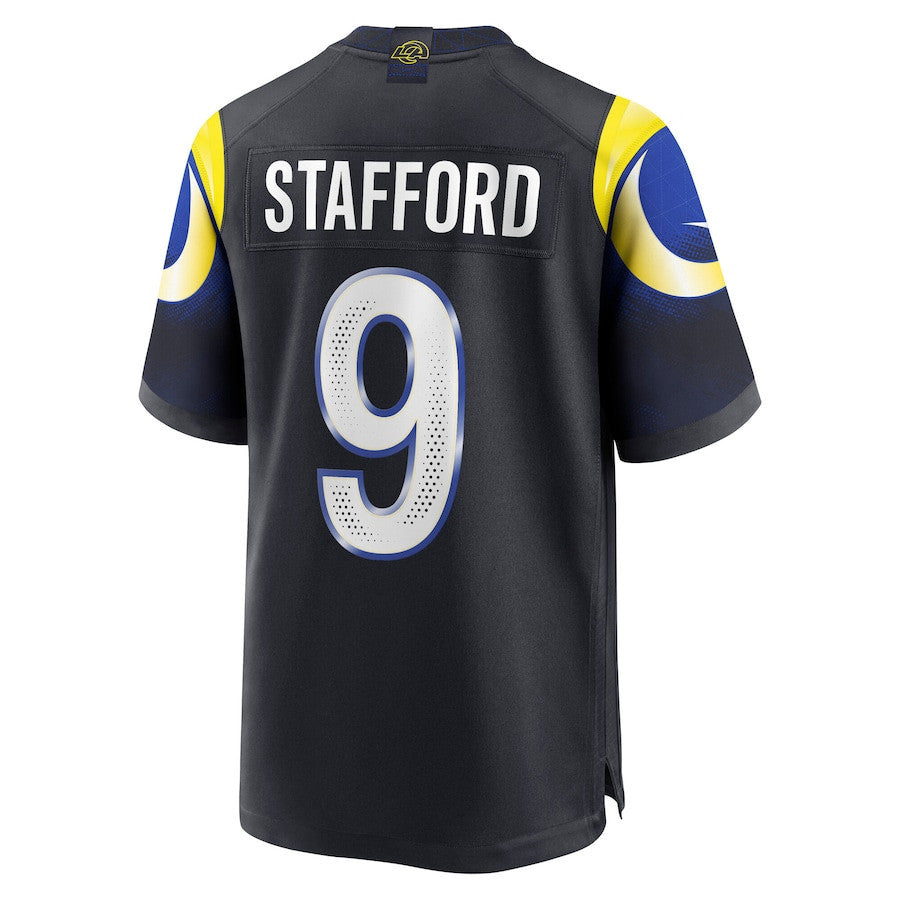 Matthew Stafford 9 Los Angeles Rams 2025 Rivalries Collection Game Men Jersey - Midnight Blue
