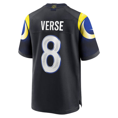 Jared Verse 8 Los Angeles Rams 2025 Rivalries Collection Game Men Jersey - Midnight Blue