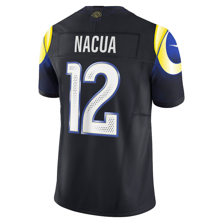 Puka Nacua 12 Los Angeles Rams 2025 Rivalries Collection Limited Men Jersey - Midnight Blue