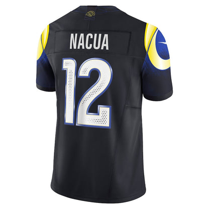 Puka Nacua 12 Los Angeles Rams 2025 Rivalries Collection Limited Men Jersey - Midnight Blue