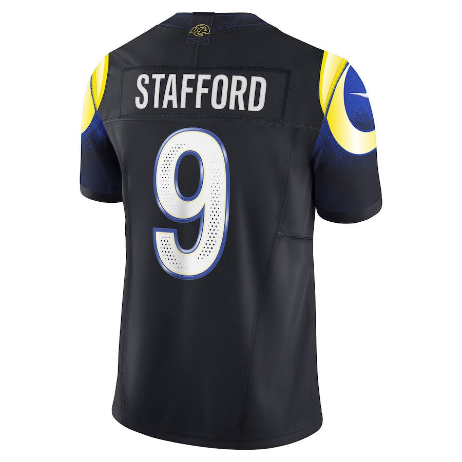 Matthew Stafford 9 Los Angeles Rams 2025 Rivalries Collection Limited Men Jersey - Midnight Blue