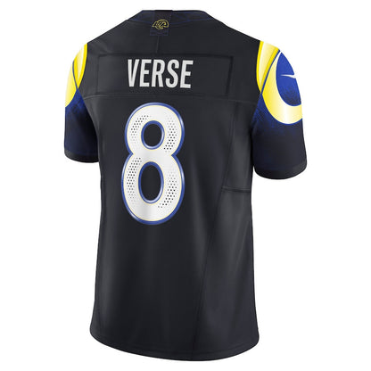 Jared Verse 8 Los Angeles Rams 2025 Rivalries Collection Limited Men Jersey - Midnight Blue