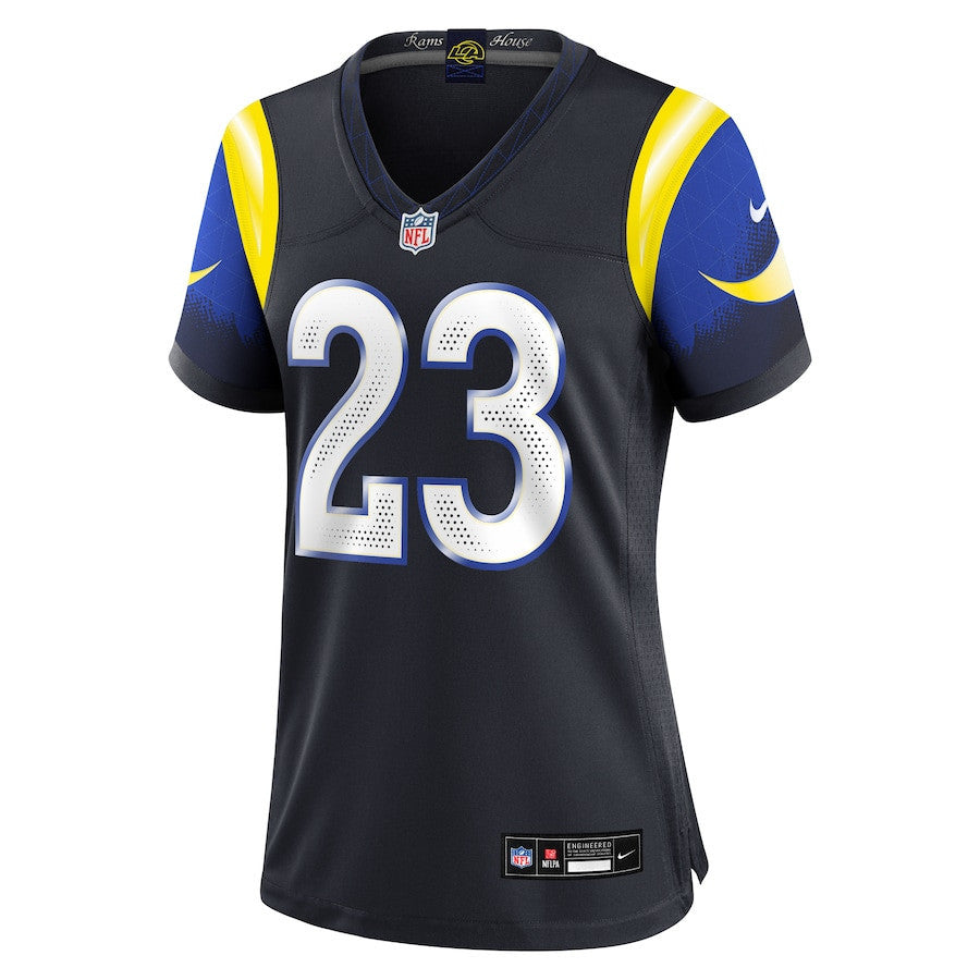 Kyren Williams 23 Los Angeles Rams Women's 2025 Rivalries Collection Game Jersey - Midnight Blue